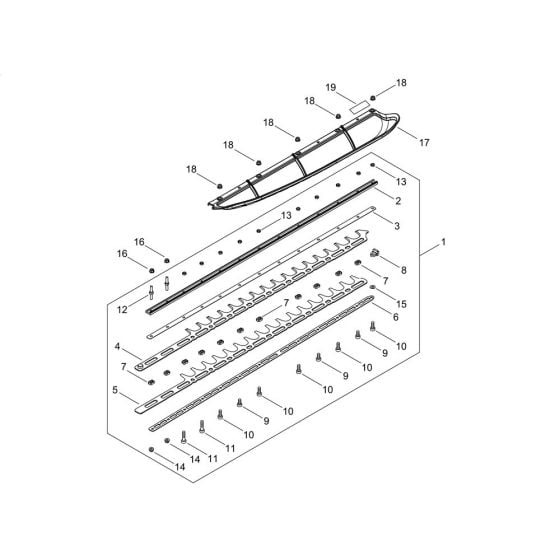 Cutting Blade for ECHO HCS-2810ES Hedgetrimmer