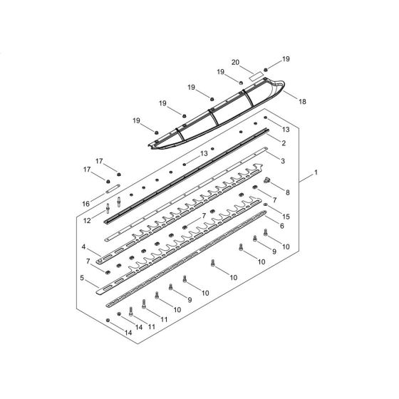 Cutting Blade for ECHO HCS-3210ES Hedgetrimmer