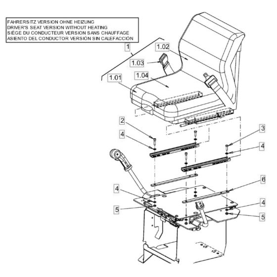 Operators Seat for Hamm HD10-12