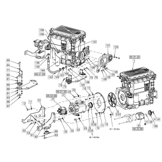 Pump Drive & Engine Assembly