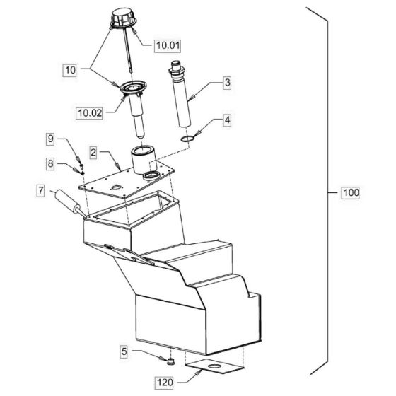 Oil Tank for Hamm HD10 - 12
