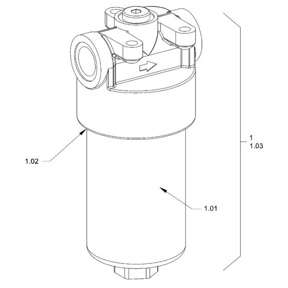 Hydraulic Oil Filter for Hamm