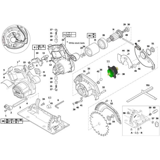Milwaukee HD18CS Assembly