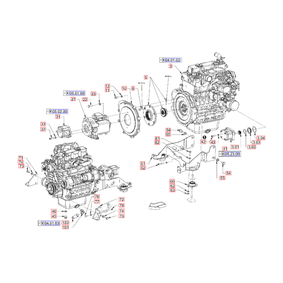 Pump Drive, Engine Assembly