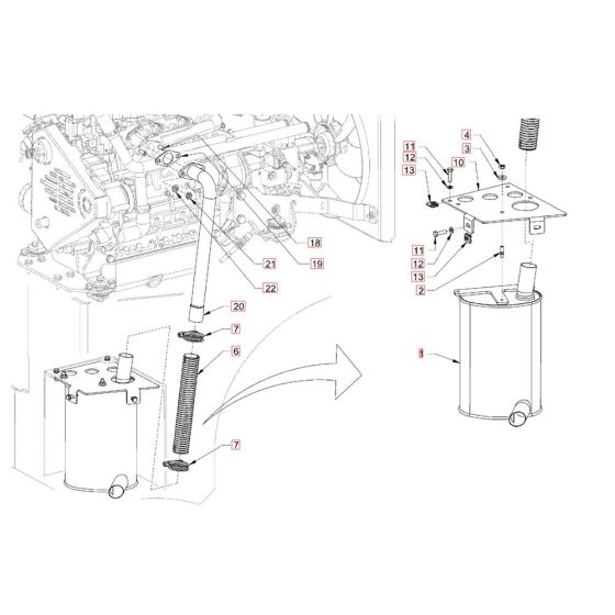 Exhaust System for Hamm HD50