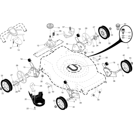 Drive Assembly for Husqvarna HD700L Consumer Lawn Mower