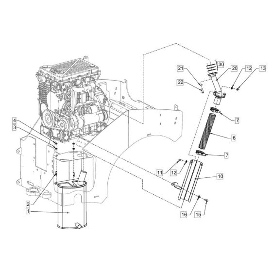 Exhaust System for Hamm HD8