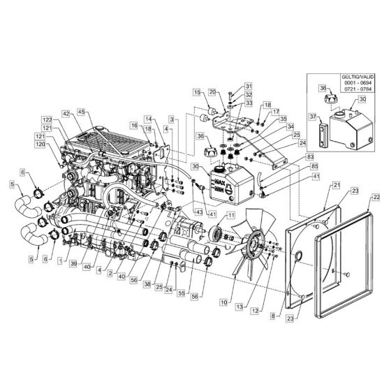 Cooling Parts for Hamm HD8 - 10C