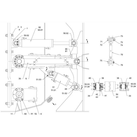 Centre Pivot Assembly for Hamm HD90