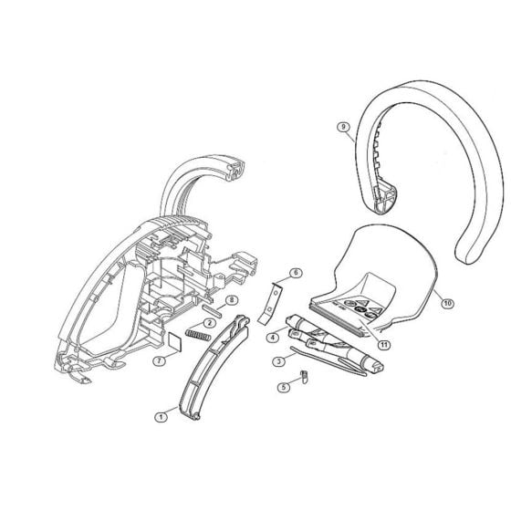 Controls Assembly  for Stihl/ Viking HE 400 Electric Hedge Trimmers