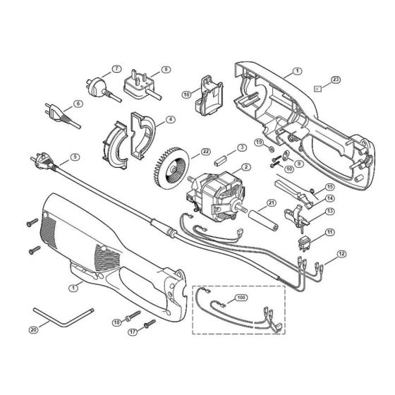 HEL700-1 for Stihl/ Viking HEL 700 Electric Long Reach Hedge Trimmers