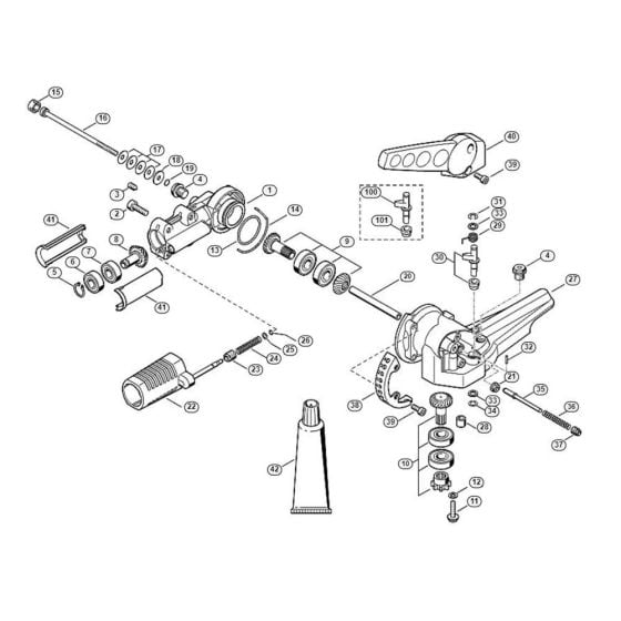 Gear Head HG 945 Assembly  for Stihl/ Viking HEL 700 Electric Long Reach Hedge Trimmers