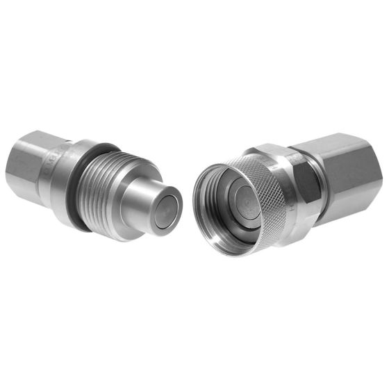 Screw Connect Flat Face Coupling 470 Bar MWP, Series: HFT, Thread Size: 20 (1 1/4")