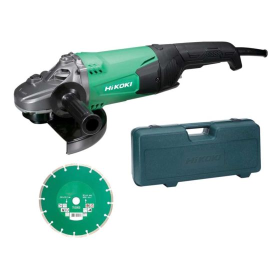 HiKOKI G23STCD/J1 Angle Grinder 230mm Diamond Blade & Case 2000W 240V