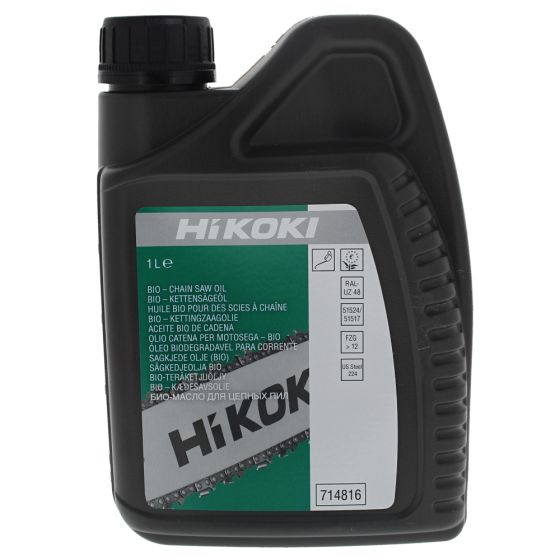 Bio Chain Saw Oil for Hikoki Hitachi Chainsaws - 1 Litre OEM No. 714816