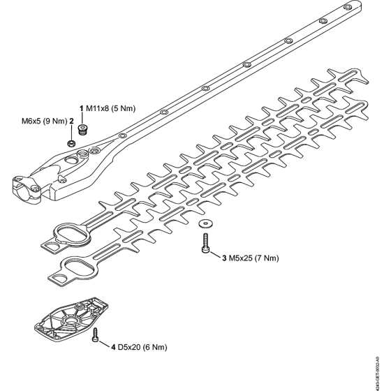 Tightening torques for Stihl HL-KM 0 Degree KombiTool