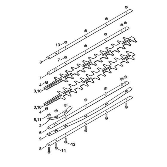 Blade Assembly for Stihl HL 0 - 90