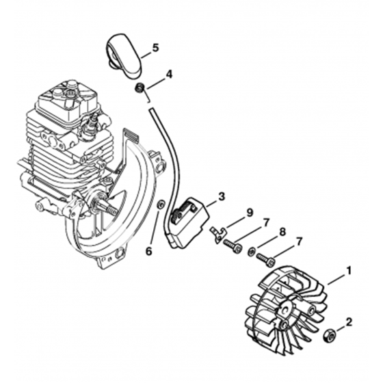 Ignition System Assembly for Stihl HL100 Long Reach Hedgetrimmers