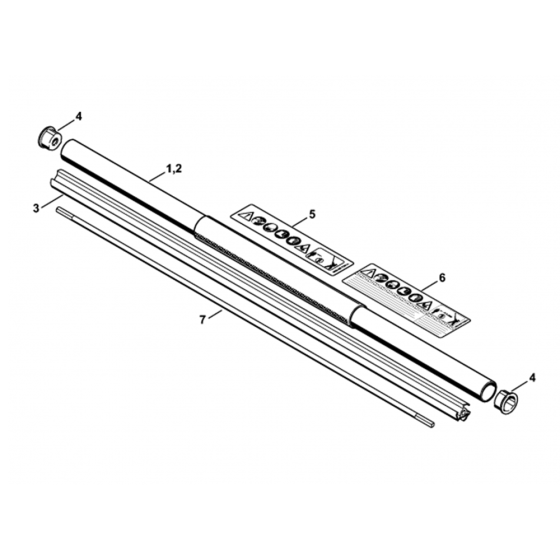 Drive Tube Assembly Assembly for Stihl HL91K Long Reach Hedgetrimmers