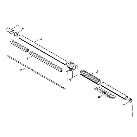 Drive Tube Assembly for Stihl HL92