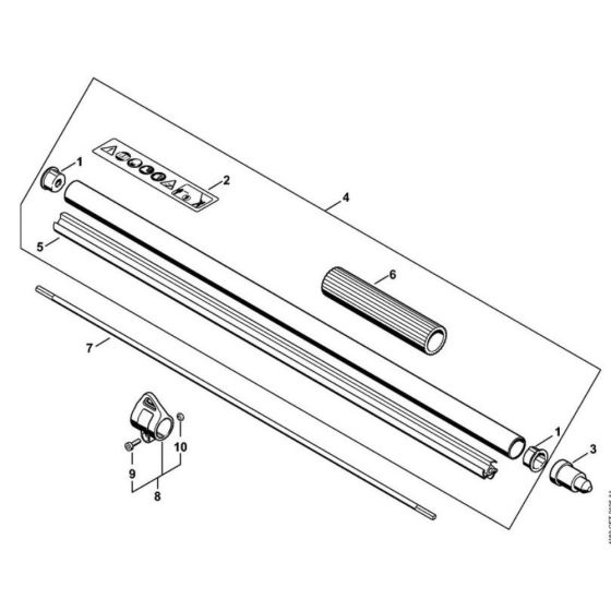 Drive Tube Assembly for Stihl HL 95