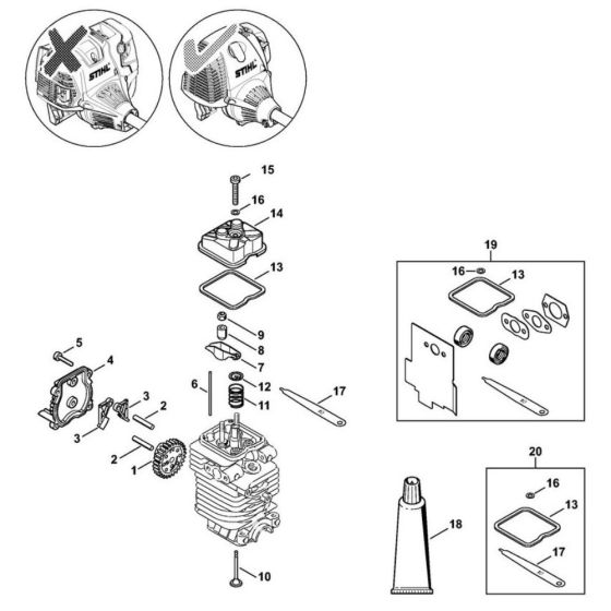 Valve Timing Gear for Stihl HL 95