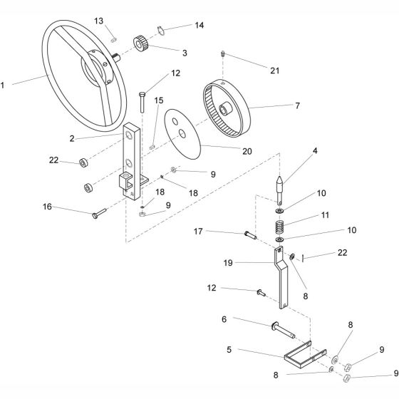 Handle Assembly for Altrad Belle Premier Superior 300 350 400 Site Mixer