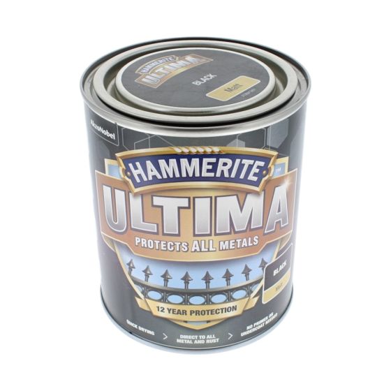 Ultima Metal Paint Matt Black 750ml