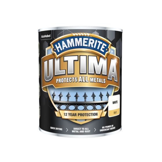 Ultima Metal Paint Matt White 750ml