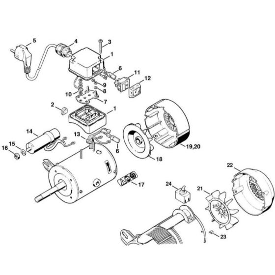 Electric Motor for Stihl HOS