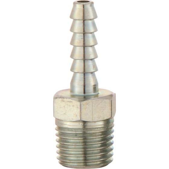 PCL Hose Tail 12.7mm (1/2) I/D Hose To Male Thread R 3/8" (D/PK) - HC2808S