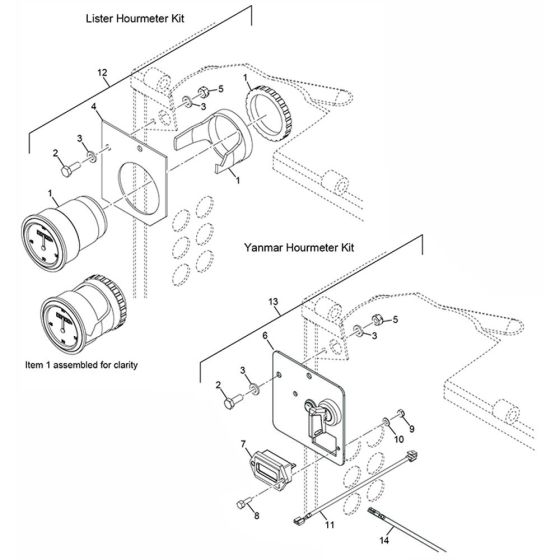 Hourmeter Assembly for Mixer