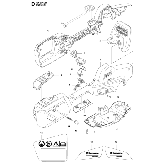 Housing Assembly for Husqvarna