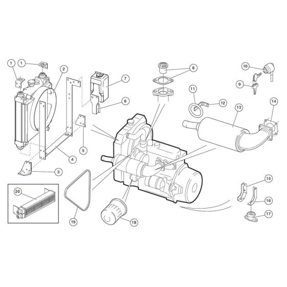 Diesel Engine Assembly