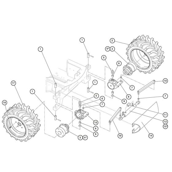 Front Axle Assembly for Niftylift