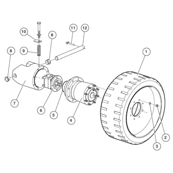Rear Axle Assembly for Niftylift