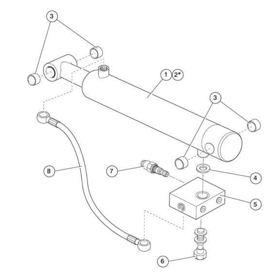 Levelling Cylinder for Niftylift
