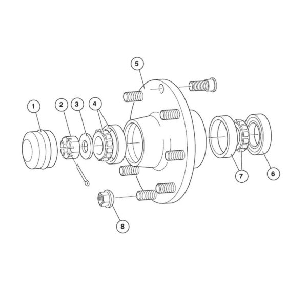Wheel Hub Assembly for Niftylift