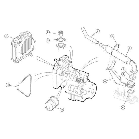 Diesel Engine Assembly