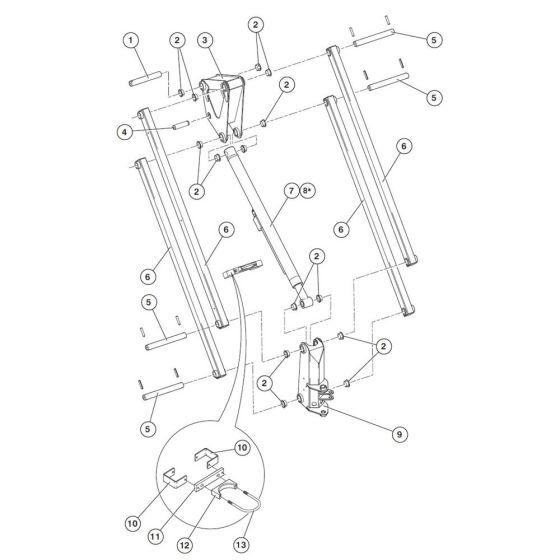 Flyboom Assembly for Niftylift HR21