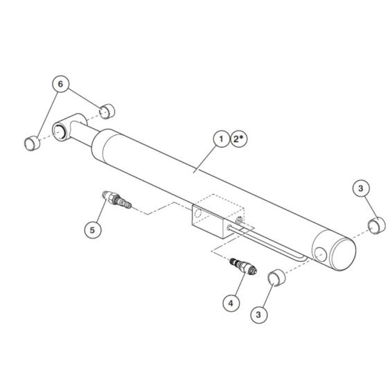 Flyboom Cylinder Assembly