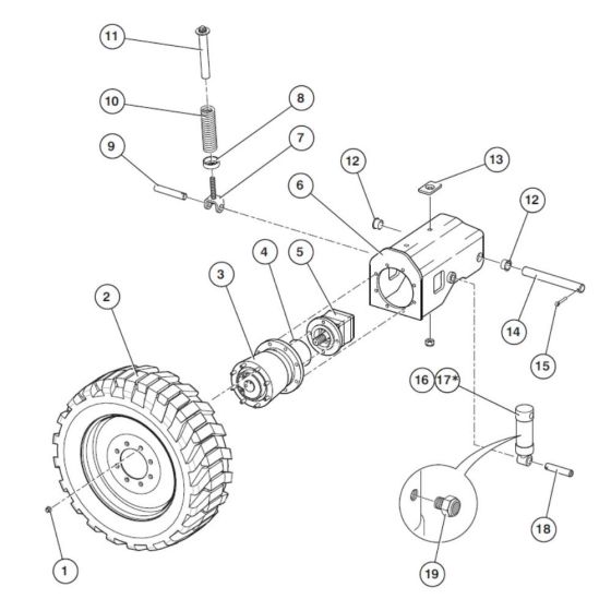Rear Axle Assembly for Niftylift