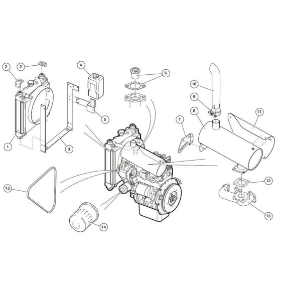 Diesel Engine Assembly