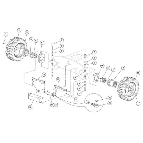 Front Axle Assembly for Niftylift