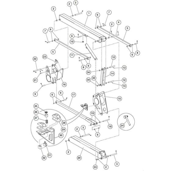 Links Assembly for Niftylift HR21