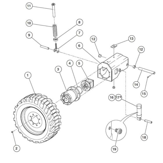 Rear Axle Assembly for Niftylift
