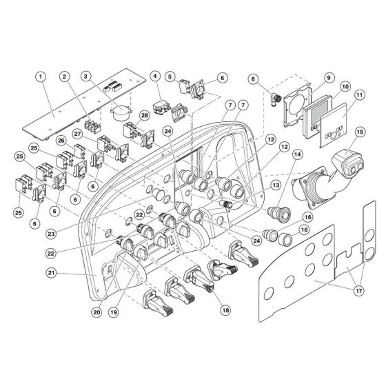 Control Panel Assembly for Nifty Lift HR28 SP85 4X4 Access Platforms