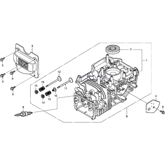 Cylinder Barrel Assembly for Honda HRB425-CQX Lawn Mowers