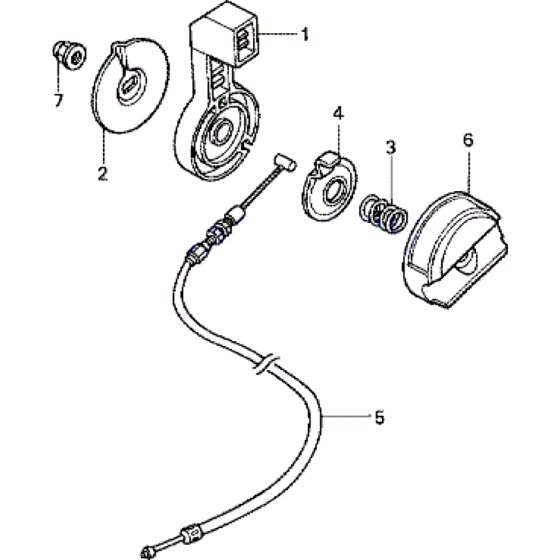 Throttle Lever & Cable Assembly for Honda HRB425-CQX Lawn Mowers