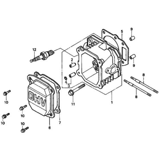 Cylinder Head for Honda HRD535 - HXE Lawn Mower